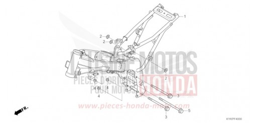 CARROSSERIE DE CHASSIS CRF110FR de 2024